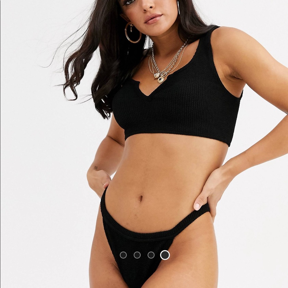 SOLD OUT ASOS BLACK STRETCHY ONE SIZE BIKINI